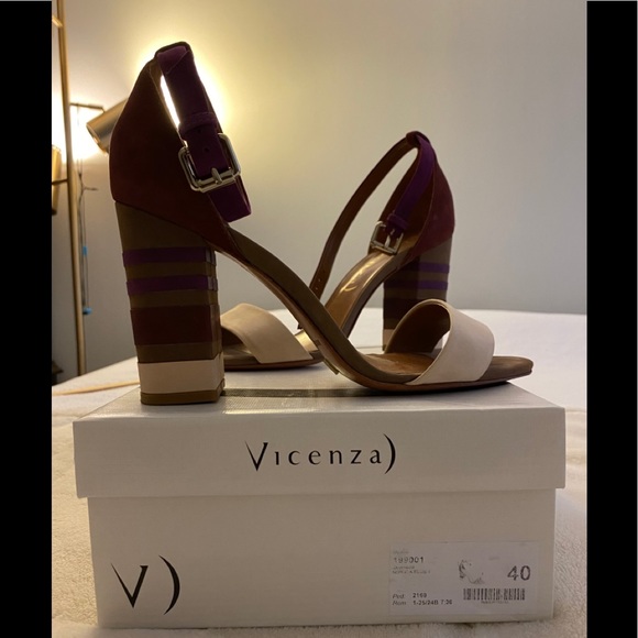 Vicenza Italian Block Heels Sandals - Picture 4 of 6